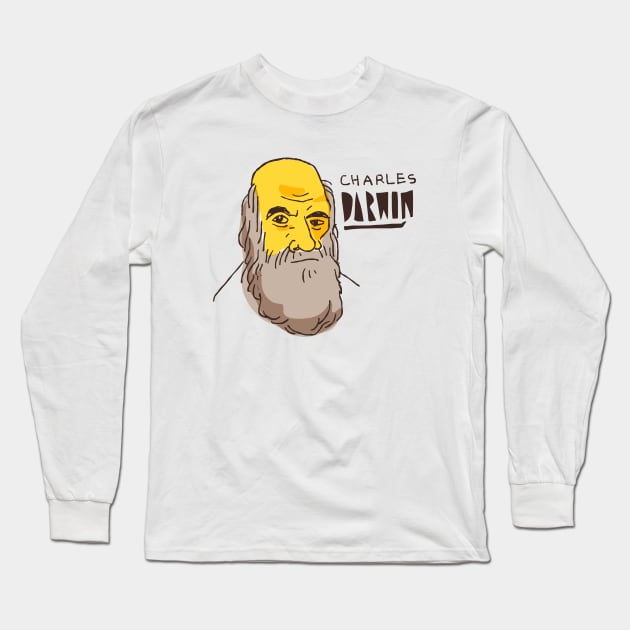 Charles Darwin Long Sleeve T-Shirt by TambuStore